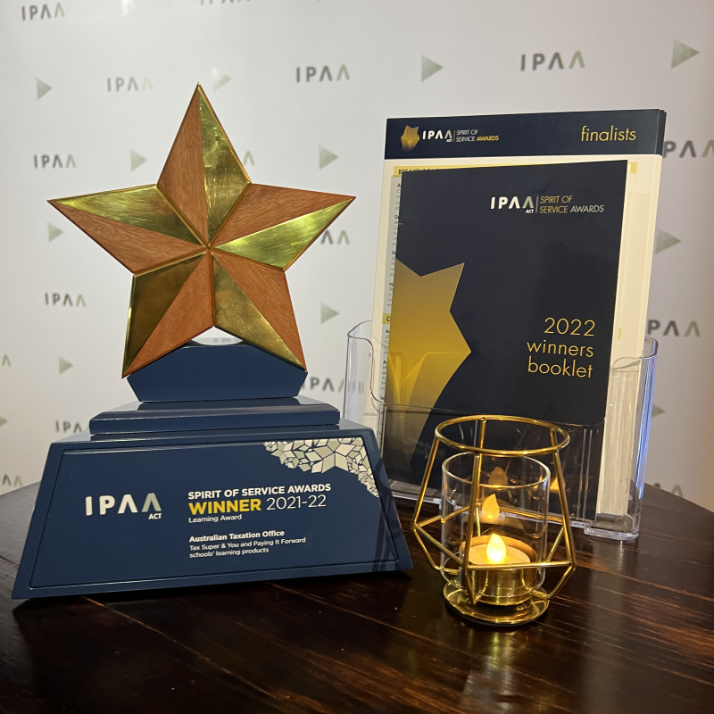 IPAA learning award 2021-22